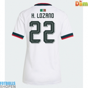 Billiga Mexiko Hirving Lozano #22 Bortatröja Dam VM 2026 Kortärmad